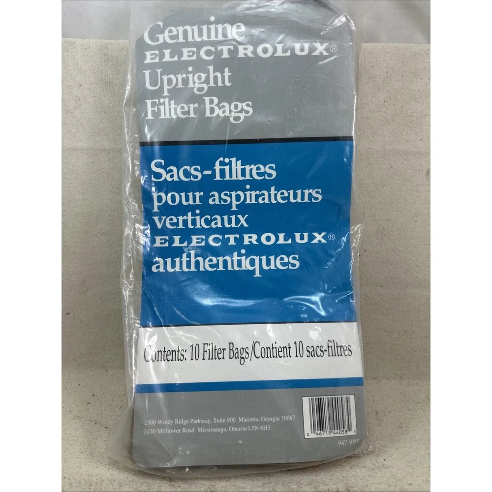 Brand New Seald 10 Bags Genuine Electrolux Upright Vacuum Filter Bags 947-910